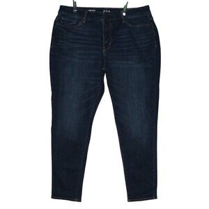a.n.a. Jeans Womens Size 18W x 29"inseam High Rise Skinny Blue buttonfly